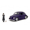 Wednesday auto 1972 VW Beetle 1:24 a figúrka Wednesday
