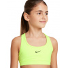 Dievčenské podprsenky Nike Girls Swoosh Sports - volt/black - Zelený (XL)