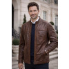 Max Original Leather Pánska kožená bunda 1431 mocca (3XL 58-60) - Mocca - 3XL