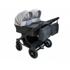 Kočík Adbor DUO Lux | Deluxe Baby Farba: sivo-čierna