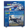 Revell F4U-1D Corsair Model Set lietadlo 1:72, 63 dielov + farby + lepidlo + štetec (Revell F4U-1D Corsair 1:72, 14,8x17,3cm, Model No.: 03983)