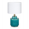 Markslöjd Cous stolová lampa 1x60 W biela-modrá 106606