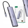 Adaptér 10v1 UGREEN Revodok CM498 USB hub na 3x USB-A 3.0, HDMI, VGA, RJ45,