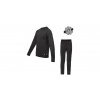 SENSOR MERINO ACTIVE SET juniorský triko dl.rukáv + spodky černá 140