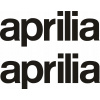 APRILIA 30 cm čierne nálepky na motocykel Tuning RÔZNE FARBY YESS