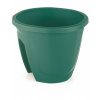 ALFIstyle Kvetináč na zábradlie šírka 29,7 cm, zelený