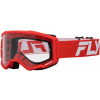 FLY RACING okuliare FOCUS červená/biela