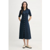Tommy Hilfiger šaty bavlnené WW0WW48776 tmavomodrá L