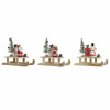 Vianočná ozdoba DKD Home Decor Drevo Dedo mráz (14 x 6 x 13 cm) (3 pcs)