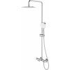 Cersanit Virgo súprava vaňová/sprchová nástenná s termostatom s dažďovou sprchou chrómová S951-862