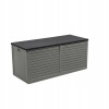 Záhradný úložný box - Plastový záhradný box, 490 l, sivý (Záhradný box - Columba 490 litrov - tmavosivý)