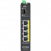 Zyxel RGS100-5P Nespravované L2 Gigabit Ethernet (10/100/1000) Podpora napájania cez Ethernet (PoE) Čierna (RGS100-5P-ZZ0101F)