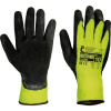 CERVA Zimní pracovní rukavice PALAWAN WINTER, žluté latex, balení 12 párů Velikost: 11