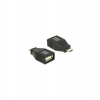 Delock Adapter USB micro-B samec USB 2.0-A samice OTG, celý v pouzdru (65549)