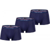 Tommy Hilfiger 3P LR TRUNK tmavo modrá,biela Pánske boxerky S