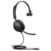 Jabra Evolve2 40 SE USB C/A MS Mono slúchadlá do uší káblové, 24189-899-799, čierna; 24189-899-799