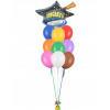 Balónová kytica na Promócie farebná 10ks