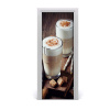 Fototapeta na dvere samolepiace káva latte 75x205