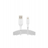 Belkin BOOST CHARGE™ Lightning/USB-A kabel, 3m, bílý - odolný (CAA002bt3MWH)