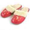 Detské kožené papuče červené 29