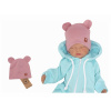 Z&Z Z & Z Dvojvrstvová bavlnená čiapočka LOVE TEDDY, lila Velikost koj. oblečení: 80/86 (12-18m)