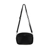 Dámska crossbody koženková kabelka Čierna