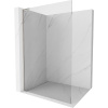 Mexen Kioto L, sprchová zástena Walk-In 75 x 200 cm, 8mm číre sklo, brúsená oceľ profil, 800-075-103-97-00