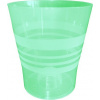 Plastkon dekorativní kvetináč Orchid 15 cm transparentní zelený
