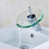 Kúpeľňa kuchynské umývadlo okrúhle sklenené vodopád faucet (Kúpeľňa kuchynské umývadlo okrúhle sklenené vodopád faucet)