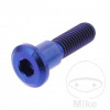 JMP Skrutka brzdového kotúča JMP Bolt M8X1.25 mm 33 mm Titan modrý pre Suzuki VS1400 Intruder 1987-2003