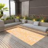 Venkovní koberec ARAKIL oranžový a bílý 120 x 180 cm PP Oranžový 310461