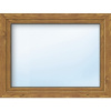 Plastové okno jednokrídlové ARON Basic biele/zlatý dub 950 x 500 mm DIN ľavé
