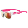 Detské okuliare Uvex Sportstyle 508 clear pink/mirror red