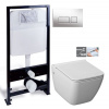 PRIM - předstěnový instalační systém s chromovým tlačítkem 20/0041 + WC JIKA PURE + SEDADLO duraplast PRIM_20/0026 41 PU1