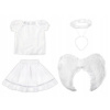 Kostým pre dievča - Blúzka krídla kostýmov Angel Kostým 98-110 (Elsa Outfit Land of Ice Frozen Dress Ball 110-116)