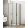 SANSWISS DIVERA D22ERB 80 x 90cm alebo 90 x 80cm sprchový kút štvrťkruhový asymetrický, rádius 55cm, profil chróm, sklo Screen, D22ERB558095087