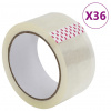 vidaXL Baliaca páska 36 ks transparentná 48 mm x 66 m - Priehľadné - 143443-89372