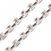 Štrasová borta metráž šírka 2,9 mm Crystal Strieborná