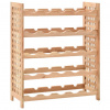 zahrada-XL Stojan na víno na 25 fliaš, orechový masív 63x25x73 cm 247101
