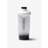 VENIRA šejker s dávkovačom, bielo-čierny, 500 ml + 150 ml