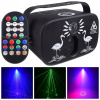 MULTIEFEKT LED SVETLO DISCO OSVETLENIE NA PÁRTY LASER RGB + DIAĽKOVÉ OVLÁDANIE