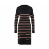 Tchibo - Pruhované pletené šaty - pre dámy - veľ. M 40/42 - farba: čierna/s prúžkami