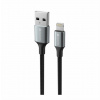 Dátový kábel Swissten textile ii usb / lightning 1,5 m čierny 71523309