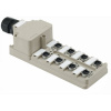 Weidmüller SAI-8-M 4P IDC PE 1804540000 pasívny box senzor/ aktor rozdeľovač M12 s kovovým závitom 1 ks; 1804540000