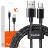 Kábel McDodo USB - USB typ C 1,2 m čierny