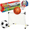 Basketbalový set WOOPIE 2v1 Futbalová bránka + lopty