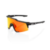 Okuliare 100% SPEEDCRAFT Soft Tact Black - HiPER Red Multilayer Mirror Lens