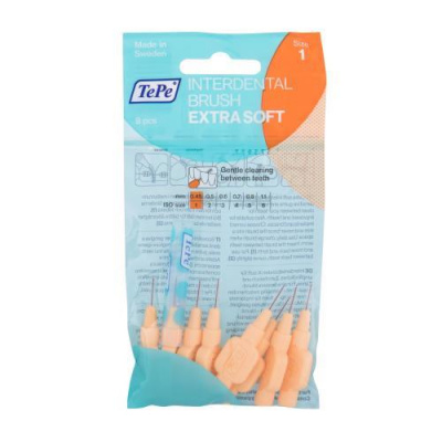 TePe Extra Soft 0,45 mm veľmi jemné medzizubné kefky s priemerom 0,45 mm 8 ks