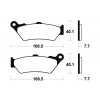 SBS (Bendix) Predné brzdové doštičky SBS 674HF - Yamaha DT X Supermotard 125ccm - 05>