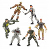 Akčné Figúrky Vojakov 10,5 cm - Sada 6 ks s Príslušenstvom